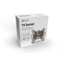 Solight účastnická zásuvka koncová se SAT, útlum: 3dB