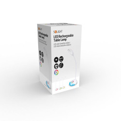 Solight LED stolní lampička nabíjecí, 5W, RGB podsvícení, stmívatelná, USB napájení