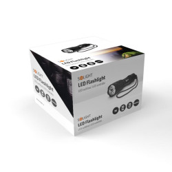 Solight kovová svítilna malá, 1W LED, černá, 1x AA