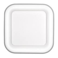 Solight LED stropní světlo čtvercové Treviso, 48W, 2880lm, stmívatelné, dálkové ovládání, šedá