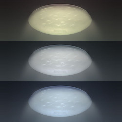 Solight LED stropní světlo Star, kulaté, 24W, 2400lm, dálkové ovládání, 37cm