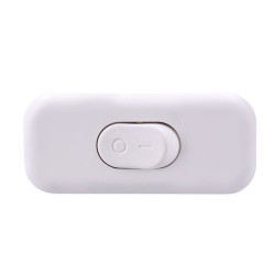 Solight vypínač šňůrový, jednopólový průchozí, bílý