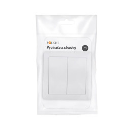 Solight vypínač Slim č. 5 sériový - lustrový, bílý