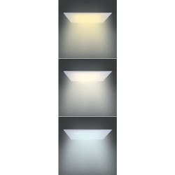 Solight LED mini panel CCT, podhledový, 18W, 1530lm, 3000K, 4000K, 6000K, čtvercový