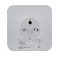 Solight časový spínač, 24 h., vypínač, 1 režim