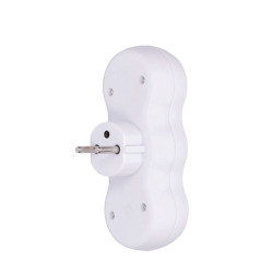 Solight rozbočka, 3 x 10A, bílá