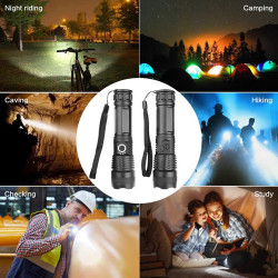 Solight nabíjecí LED svítilna, 1000lm, fokus, 2800mAh Li-Ion, USB, dárkové balení