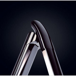 Solight LED stolní lampička stmívatelná, 12W, volba teploty světla, USB, černý lesk