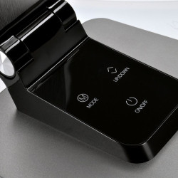 Solight LED stolní lampička stmívatelná, 11W, změna chromatičnosti, broušený hliník, stříbrná