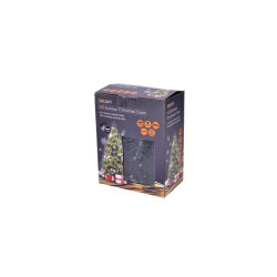 Solight LED venkovní vánoční řetěz, 200 LED, 20m, přívod 5m, 8 funkcí, časovač, IP44, vícebarevný