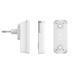 Solight bezdrátový zvonek, do zásuvky, 200m, bílý, learning code