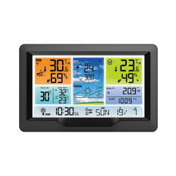 Solight profesionální meteostanice, přehledný a designový displej, tlak, teplota, vlhkost, srážky, hodnoty větru