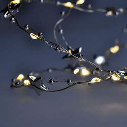 Solight LED řetěz řetízek s dekoracemi, 20LED řetěz, 1m, 2x AA, IP20