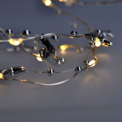 Solight LED řetěz řetízek s dekoracemi, 20LED řetěz, 1m, 2x AA, IP20
