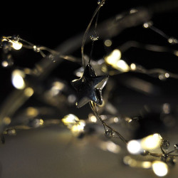 Solight LED řetěz řetízek s dekoracemi, 20LED řetěz, 1m, 2x AA, IP20