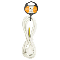 Solight flexo šňůra, 3x 1,5mm2, bílá, 2m