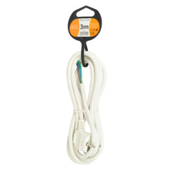 Solight flexo šňůra, 3x 1,5mm2, bílá, 3m