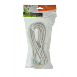 Solight flexo šňůra, 3x 1,5mm2, bílá, 5m