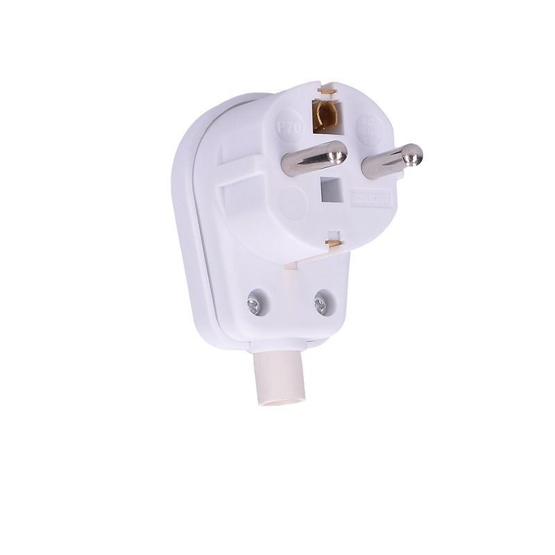 Solight zástrčka lomená, IP20, bílá