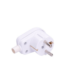 Solight zástrčka lomená, IP20, bílá