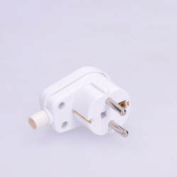 Solight zástrčka lomená, IP20, bílá