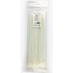Solight vázací nylonové pásky, 3,6 x 300mm, natural, 100ks