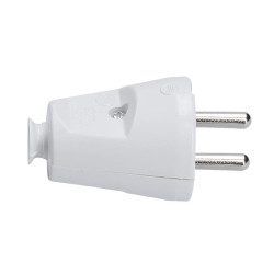 Solight zástrčka přímá, IP20, bílá