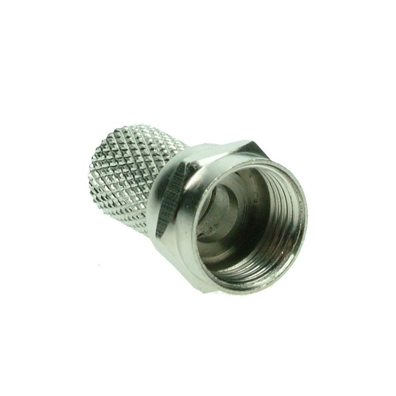 Solight anténní F-konektor, šroubovací, průměr: 6,5mm, 10ks, sáček