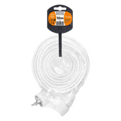 Solight prodlužovací přívod - spojka, 1 zásuvka, 10m, 3 x 1mm2, bílá