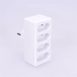 Solight rozbočka, 4x 2,5A, bílá