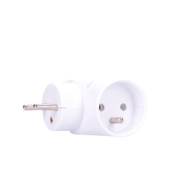 Solight rozbočka, 2,5A + 2x 10A, bílá