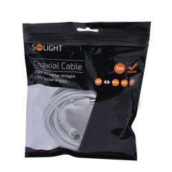 Solight účastnická šňůra, kombinované konektory, 5m, sáček