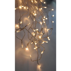 Solight LED vánoční závěs, rampouchy, 360 LED, 9m x 0,7m, přívod 6m, venkovní, teplé bílé světlo