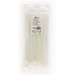 Solight vázací nylonové pásky, 2,5 x 200mm, natural, 100ks