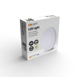 Solight LED venkovní osvětlení kulaté, 13W, 910lm, 4000K, IP54, 17cm