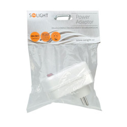 Solight zásuvka, 16A, bílá, vypínač