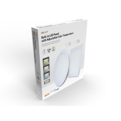 Solight LED mini panel CCT, podhledový, 18W, 1530lm, 3000K, 4000K, 6000K, kulatý