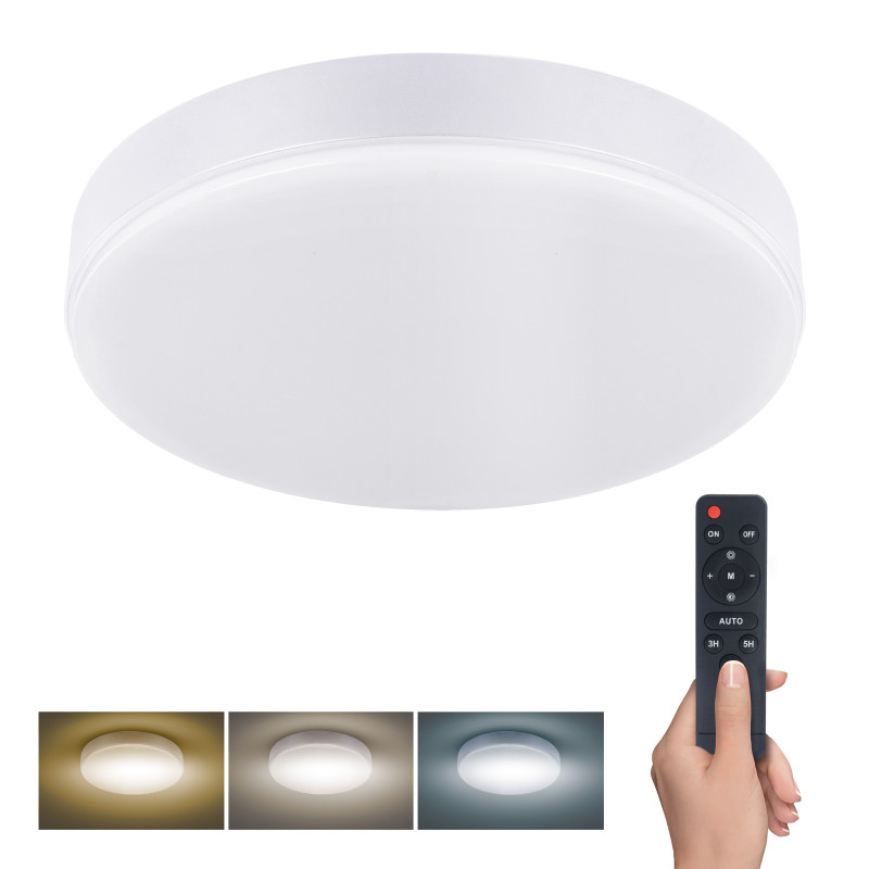 Solight LED osvětlení s dálkový ovladačem, 50W, 3000lm, 40cm, změna chromatičnosti, stmívatelné, bílá