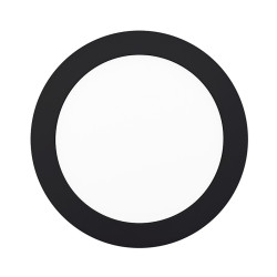 Solight LED mini panel CCT, přisazený, 12W, 900lm, 3000K, 4000K, 6000K, kulatý, černá barva