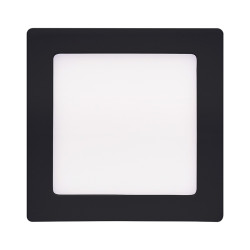 Solight LED mini panel CCT, přisazený, 12W, 900lm, 3000K, 4000K, 6000K, čtvercový, černá barva