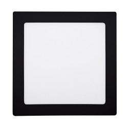 Solight LED mini panel CCT, přisazený, 18W, 1530lm, 3000K, 4000K, 6000K, čtvercový, černá barva