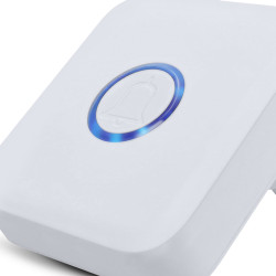 Solight Bezdrátový zvonek bezbateriový, do zásuvky, 150m, bílý, learning code