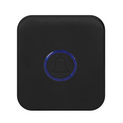 Solight Bezdrátový zvonek bezbateriový, do zásuvky, 150m, černý, learning code