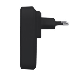 Solight Bezdrátový zvonek bezbateriový, do zásuvky, 150m, černý, learning code