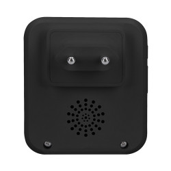 Solight Bezdrátový zvonek bezbateriový, do zásuvky, 150m, černý, learning code