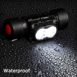 Solight LED čelová nabíjecí svítilna, 650lm, Li-ion, USB