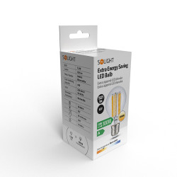 Solight extra úsporná LED žárovka 7,2W, 1521lm, 2700K, ekv. 100W