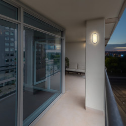 Solight LED venkovní osvětlení oválné, 20W, 1500lm, 4000K, IP54, 26cm, šedá barva