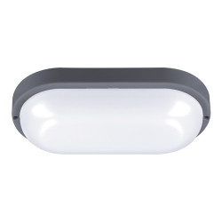 Solight LED venkovní osvětlení oválné, 20W, 1500lm, 4000K, IP54, 26cm, šedá barva