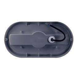 Solight LED venkovní osvětlení oválné, 20W, 1500lm, 4000K, IP54, 26cm, šedá barva